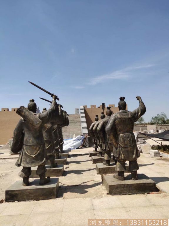 玻璃钢古代战将雕塑,仿铜古代人物雕塑1 玻璃钢古代战将雕塑,仿铜古代人物雕塑1
