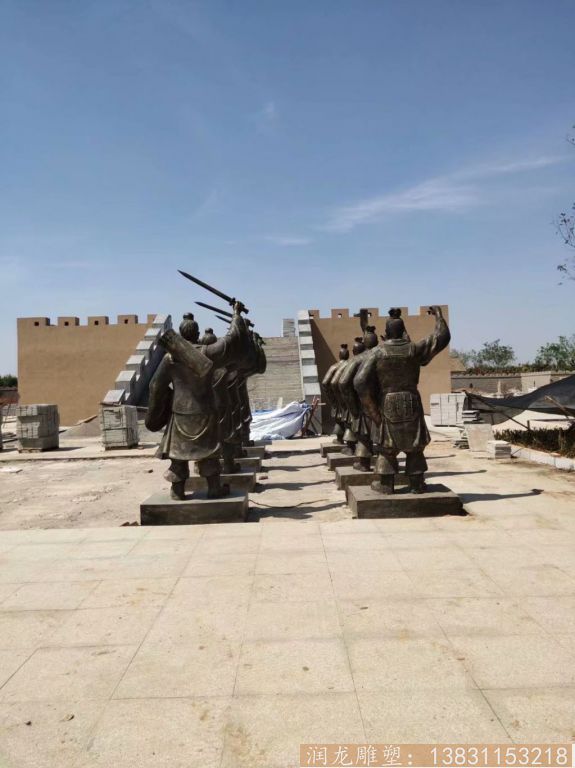 玻璃钢古代战将雕塑,仿铜古代人物雕塑2 玻璃钢古代战将雕塑,仿铜古代人物雕塑2