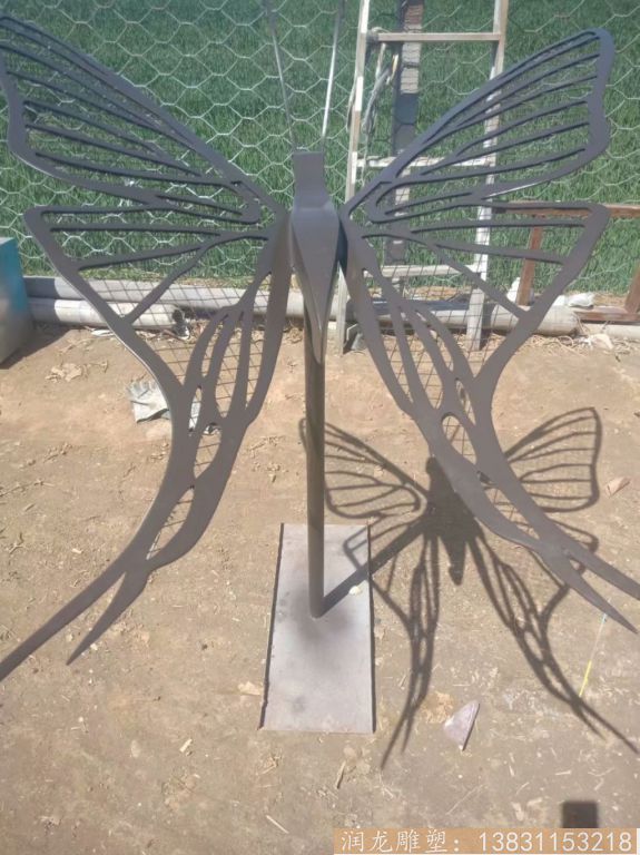 不锈钢蝴蝶雕塑，花园蝴蝶雕塑2