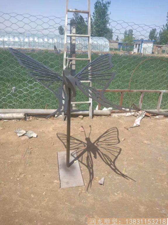 不锈钢蝴蝶雕塑，花园蝴蝶雕塑7